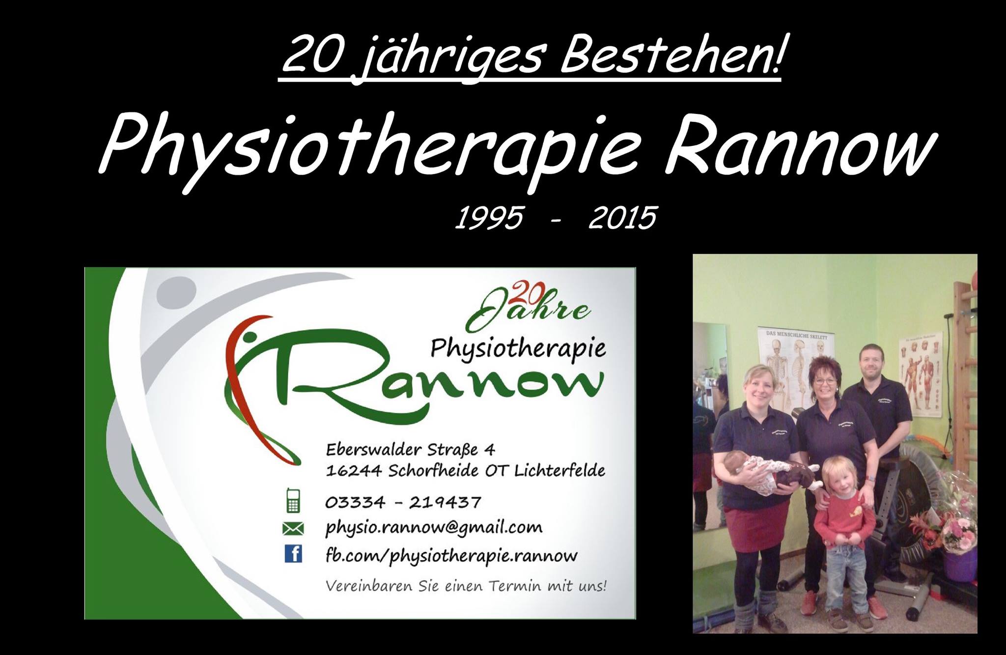 Physiotherapie Rannow - Lichterfelde 30. Januar 2015